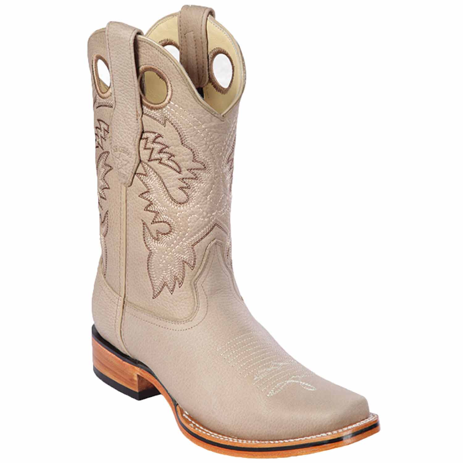Men's Los Altos Genuine Leather Rodeo Square Toe Boots 81227 - 6