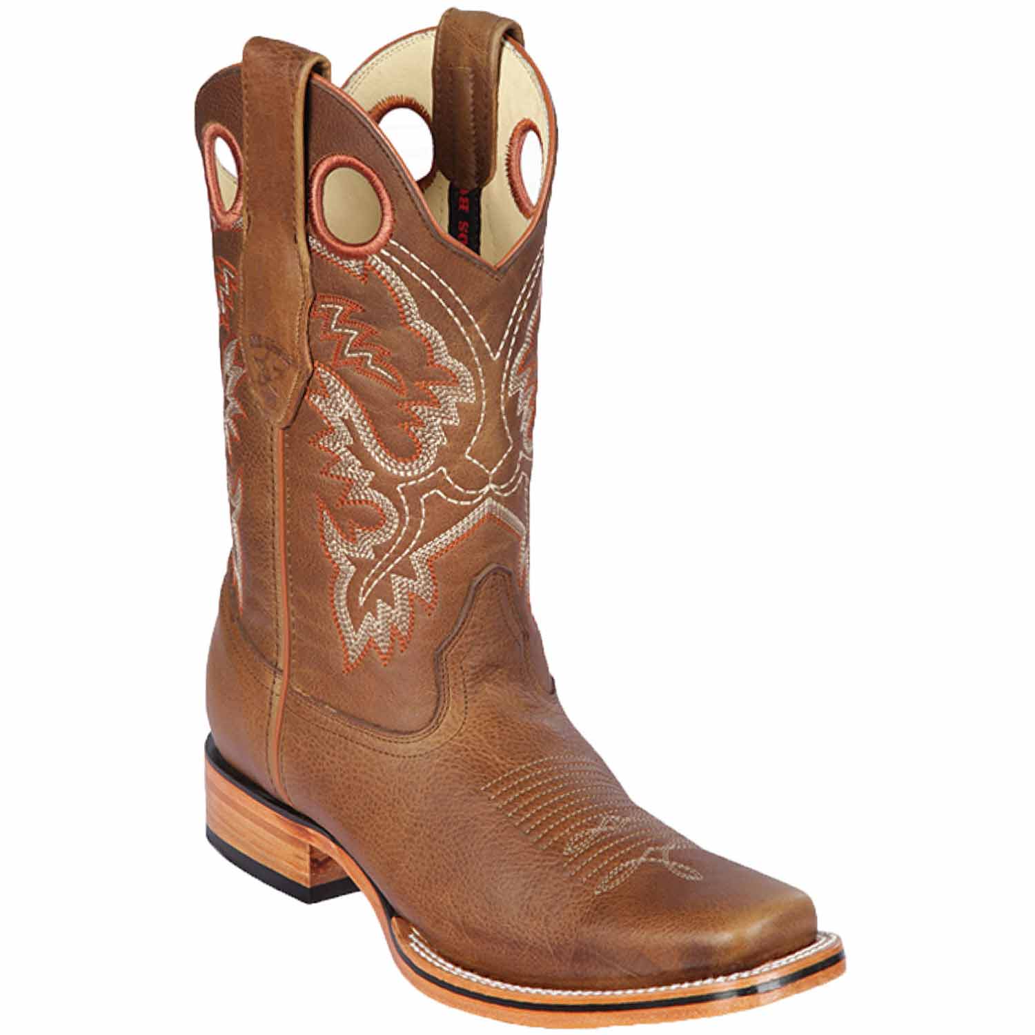Men's Los Altos Genuine Leather Rodeo Square Toe Boots 81299 - 6