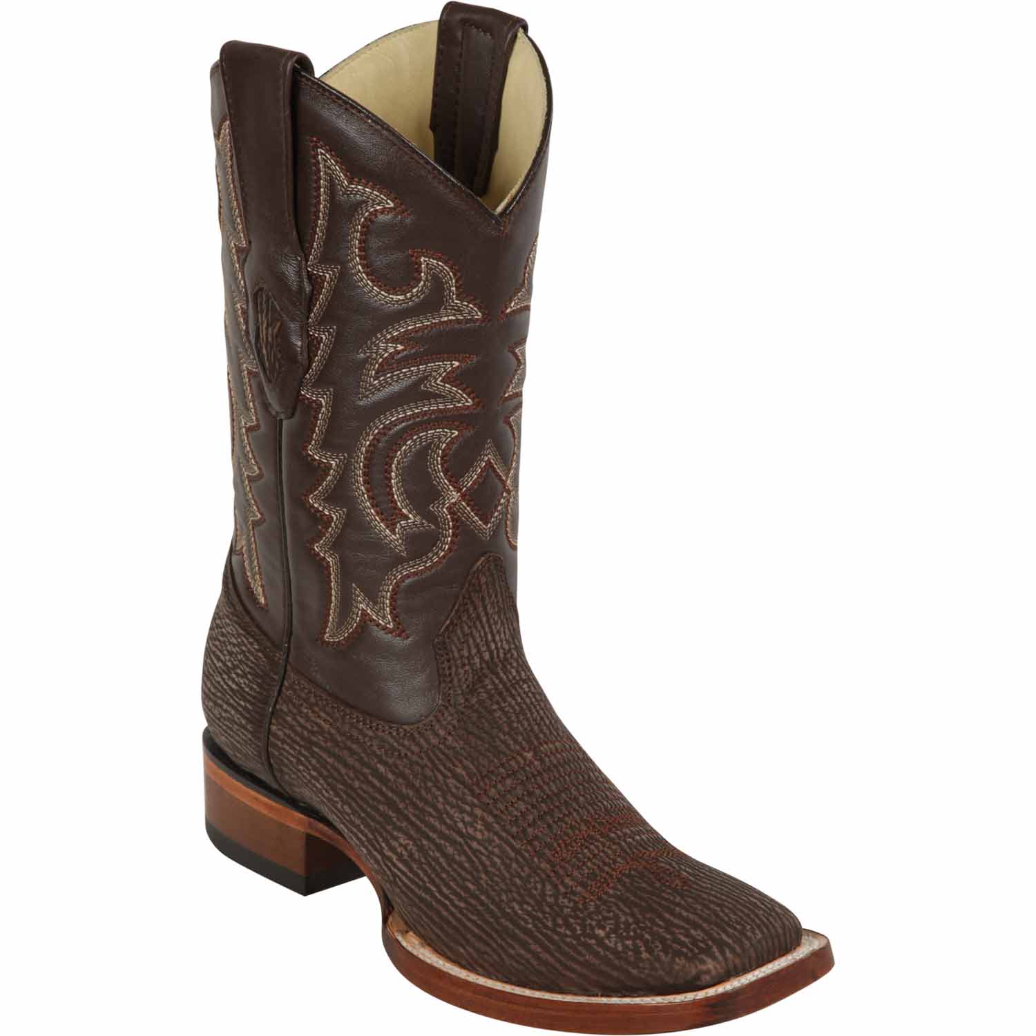 Men's Los Altos Shark Skin Wide Square Toe Boots - 6