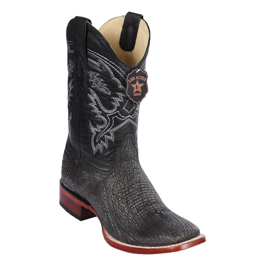 Men's Los Altos Shark Skin Wide Square Toe Boots - 6