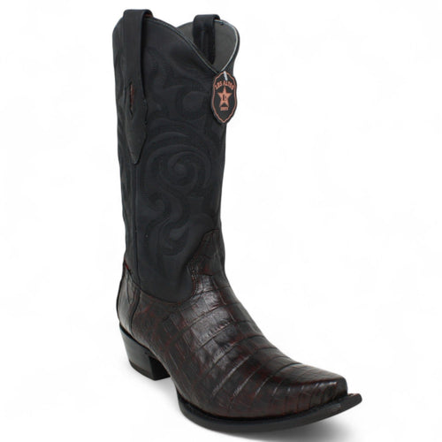 Los Altos Boots Boots Black Cherry / 6 Men's Los Altos Caiman Belly Snip Toe Boots 9482