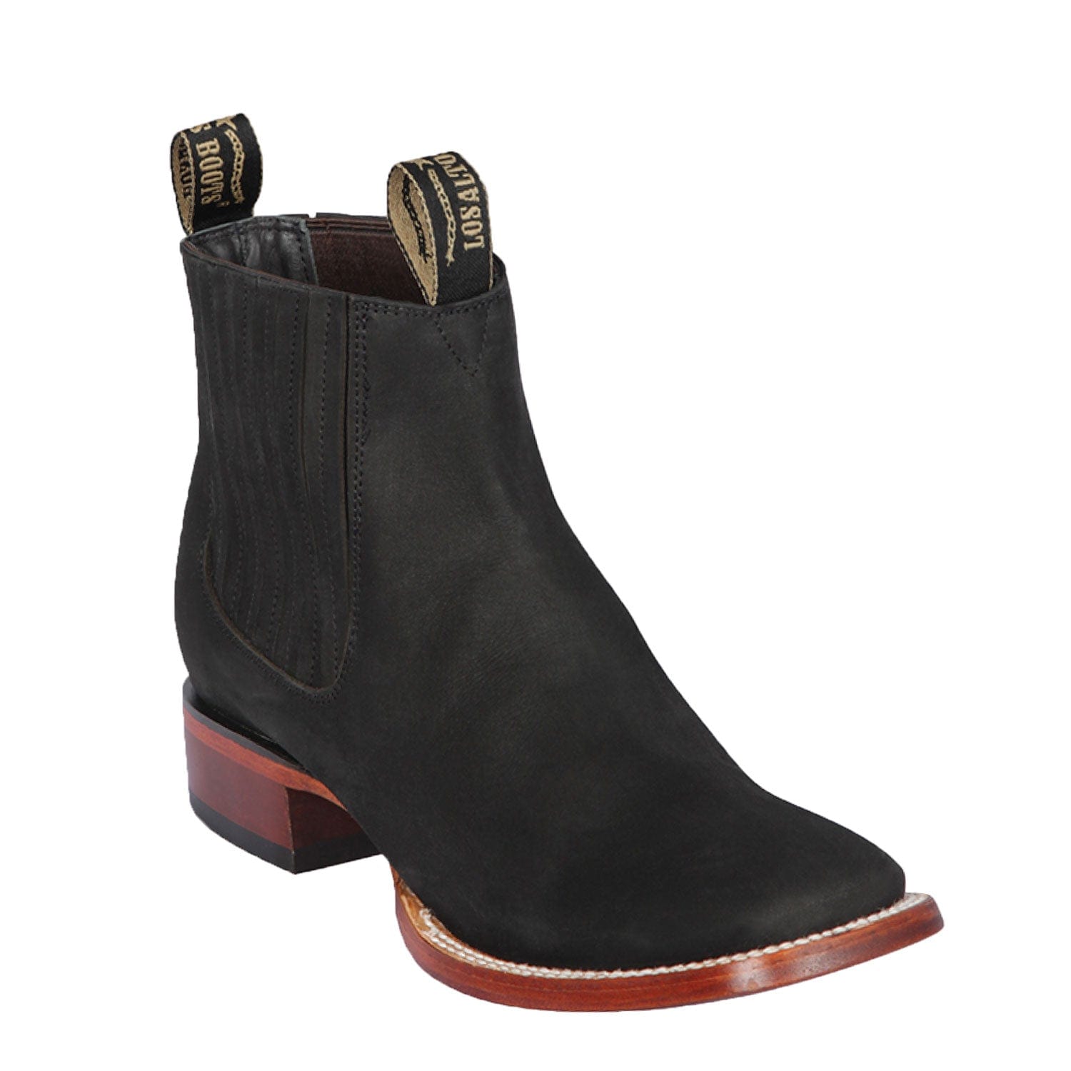 Los Altos Men's Square Toe Suede Leather Short Boots LAB-82B63-A - 6