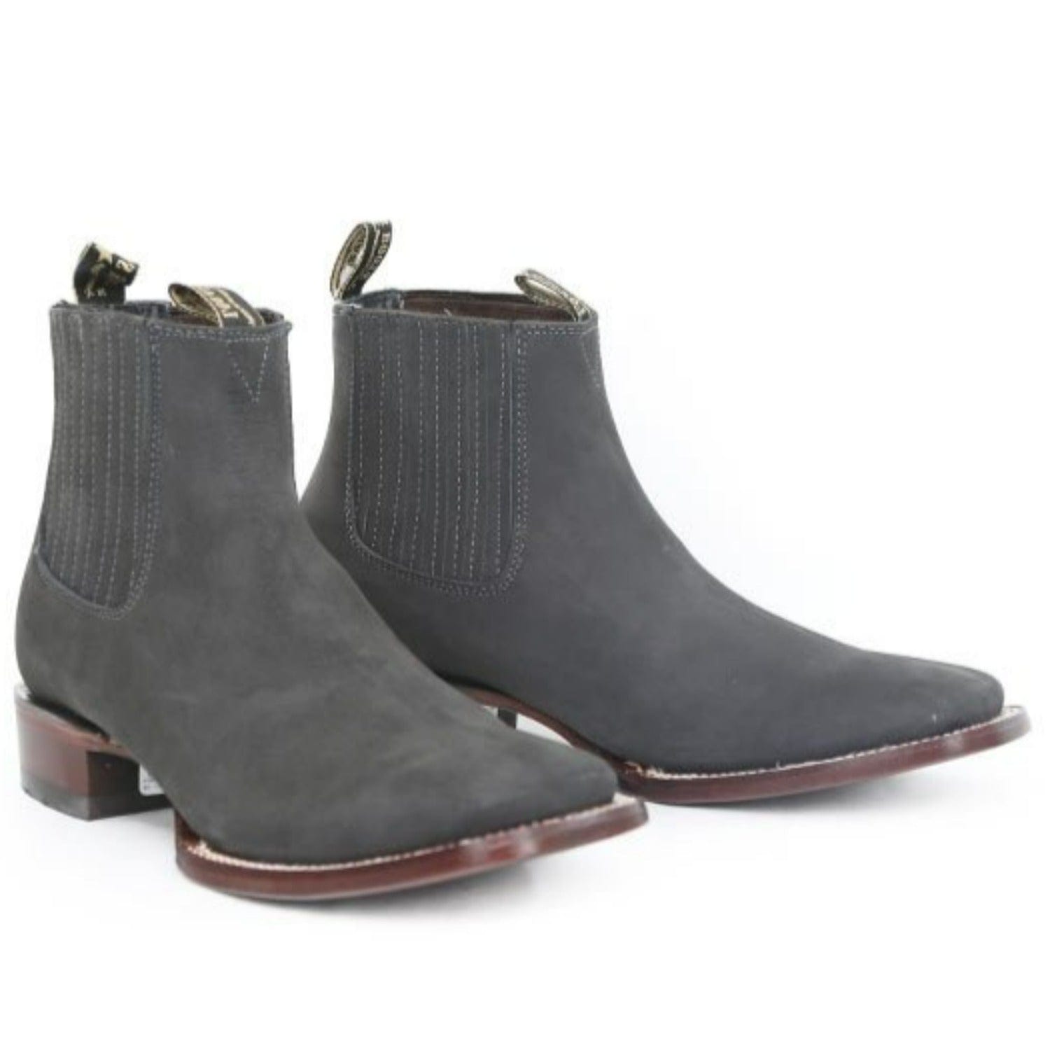 Los Altos Men's Square Toe Suede Leather Short Boots LAB-82B63-A - 6