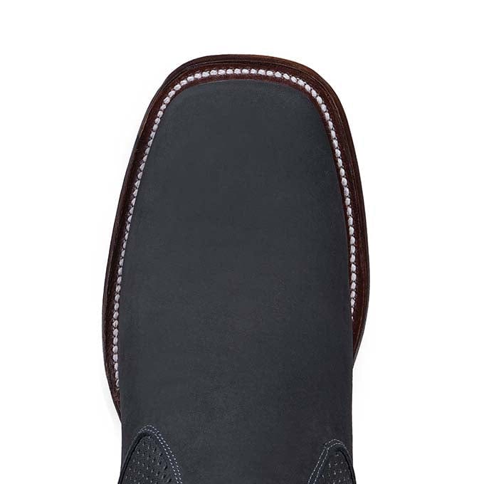 Los Altos Men's Wide Square Toe Suede Leather Short Boots LAB-82BVI63 - 6