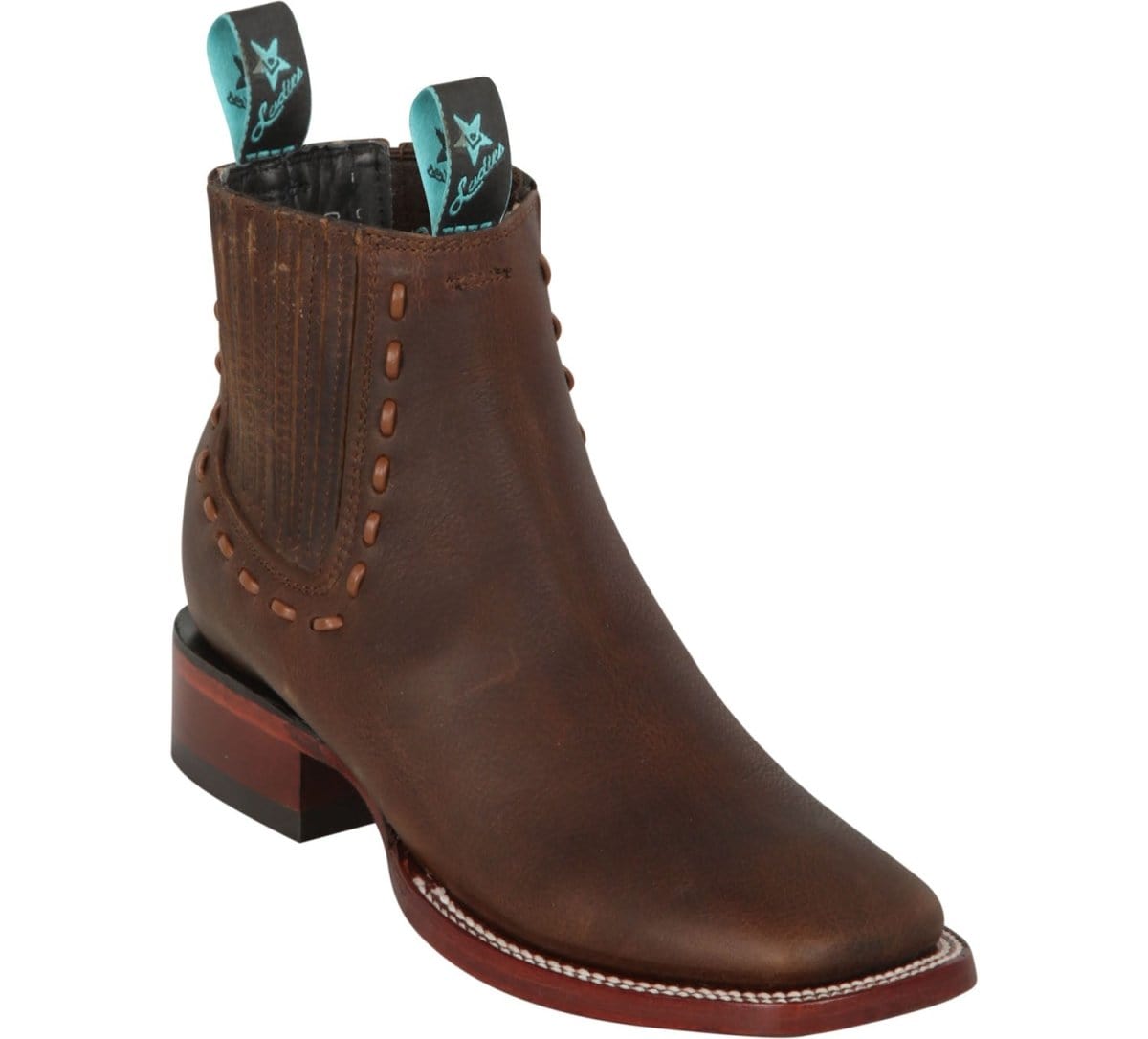 Los Altos Women's Square Toe Ankle Boots LAB-32B99 - 5