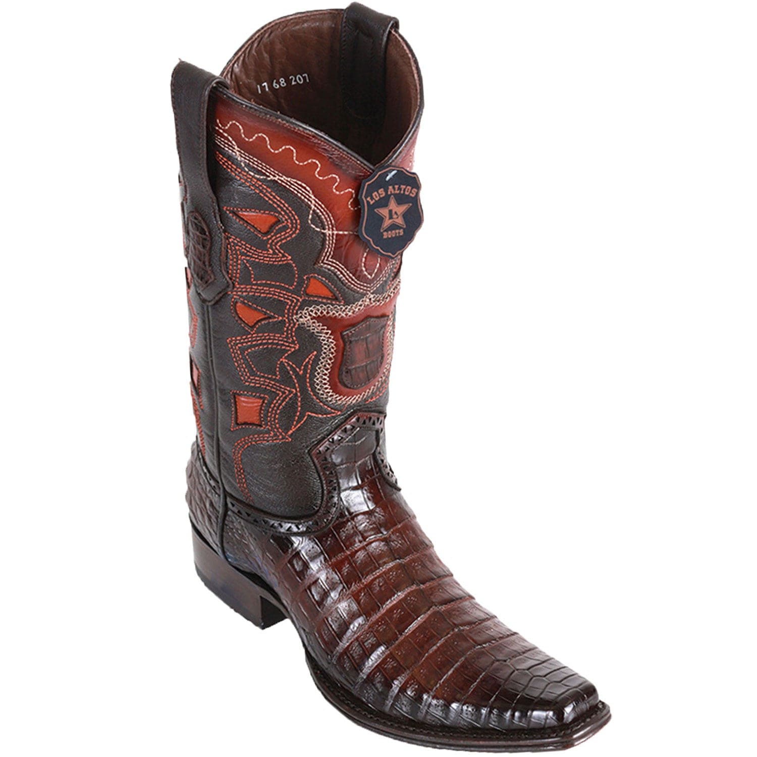 Men's Los Altos Caiman Belly European Square Toe Boot 7682-A - 6