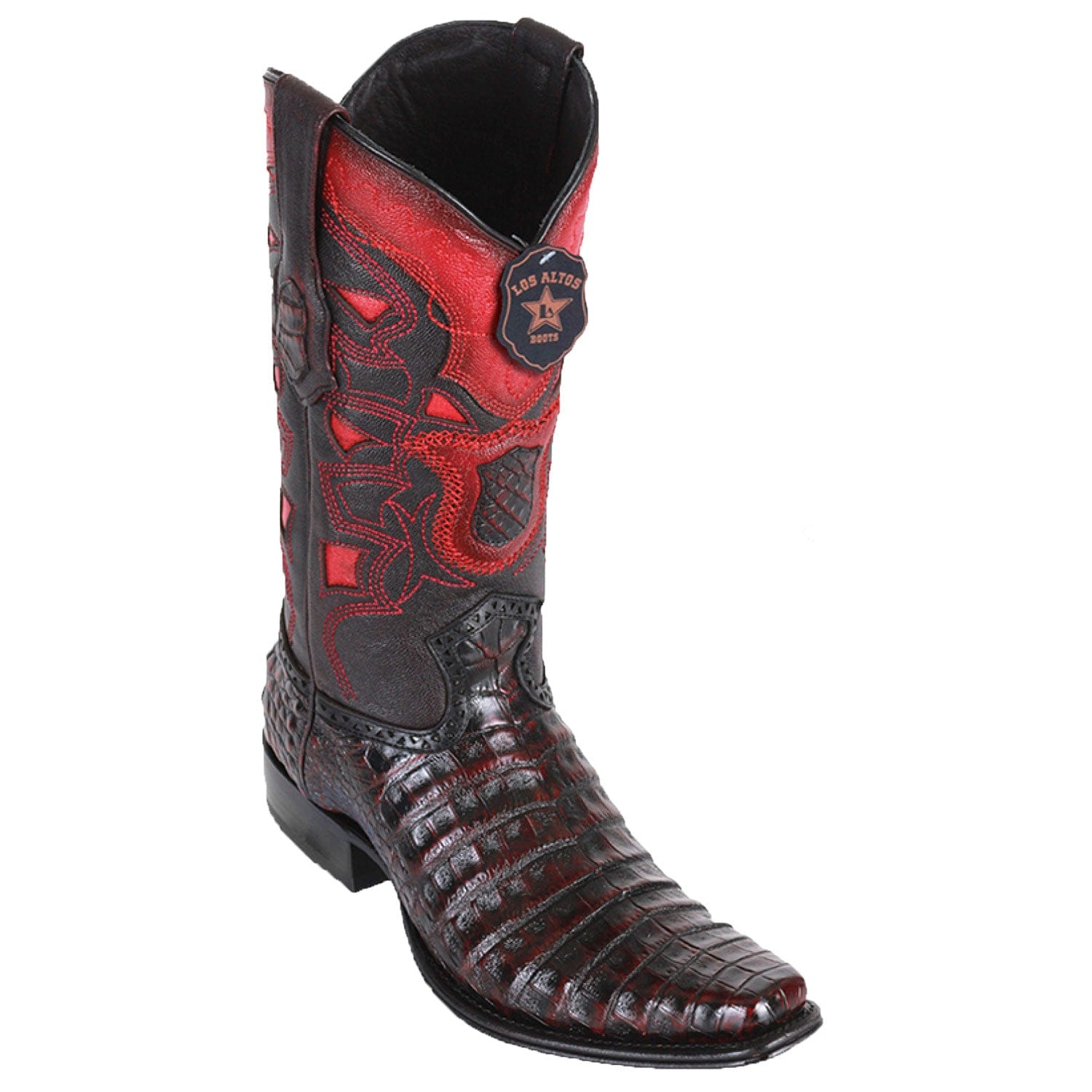 Men's Los Altos Caiman Belly European Square Toe Boot 7682-B - 6