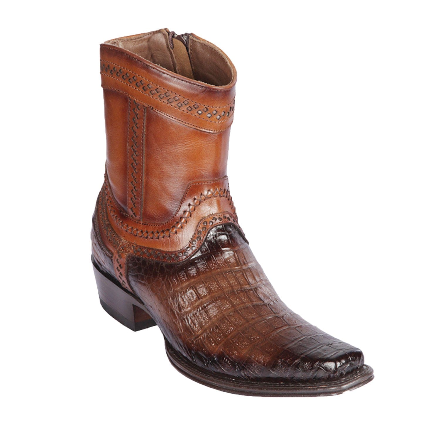 Men's Los Altos Caiman Belly European Toe Short Boots 76B82 - 6