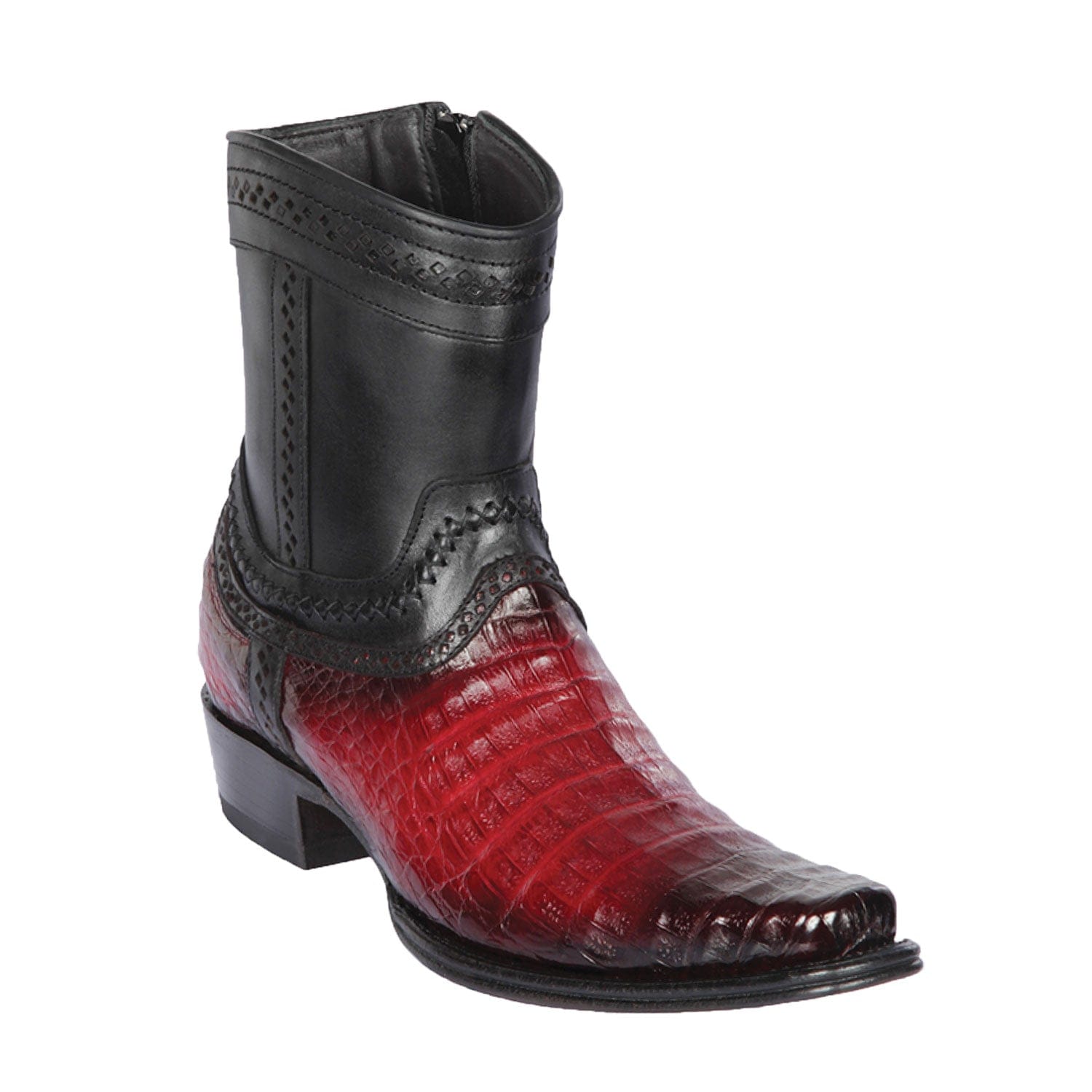 Men's Los Altos Caiman Belly European Toe Short Boots 76B82 - 6