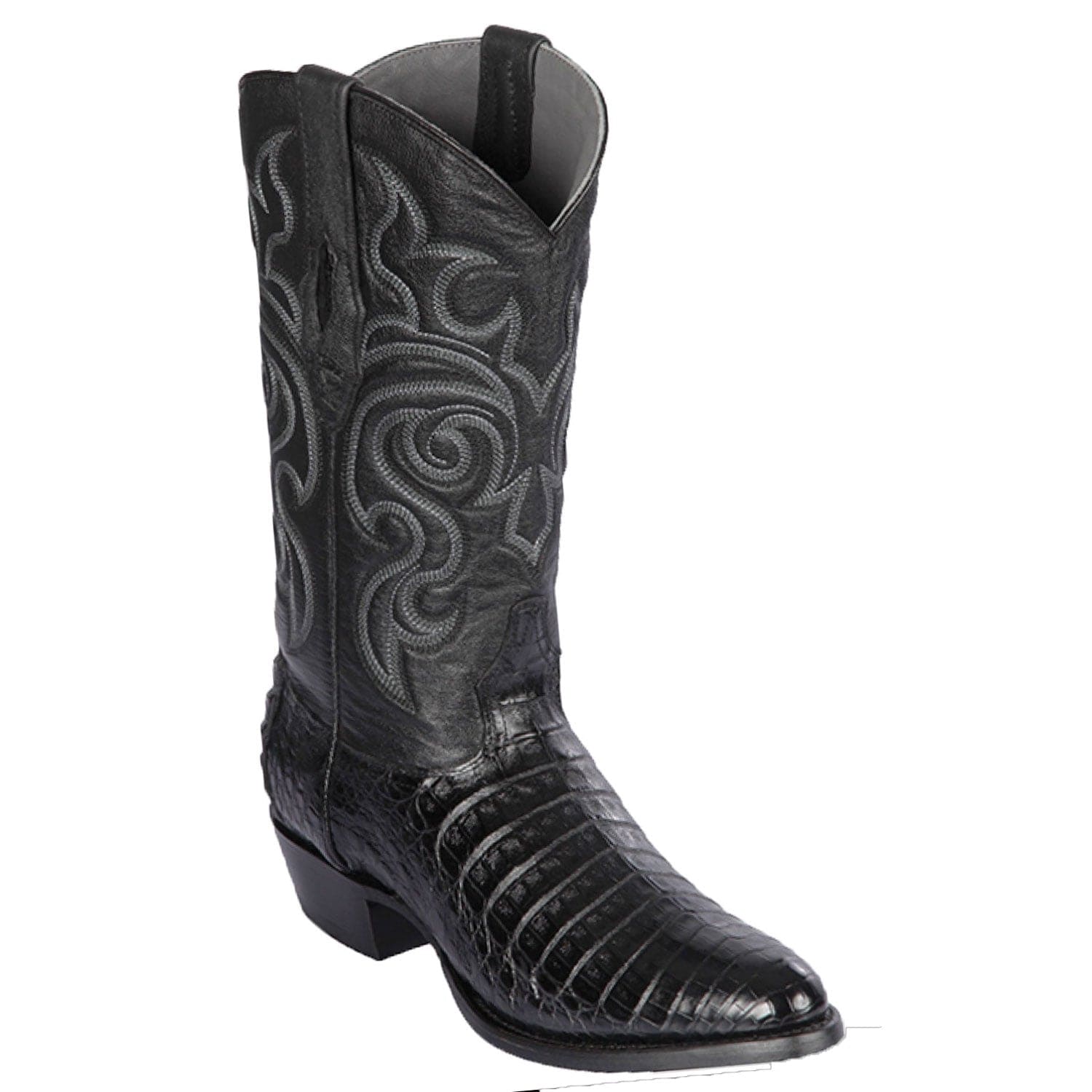 Men's Los Altos Caiman Belly Skin Round Toe Boots 6582 - 6