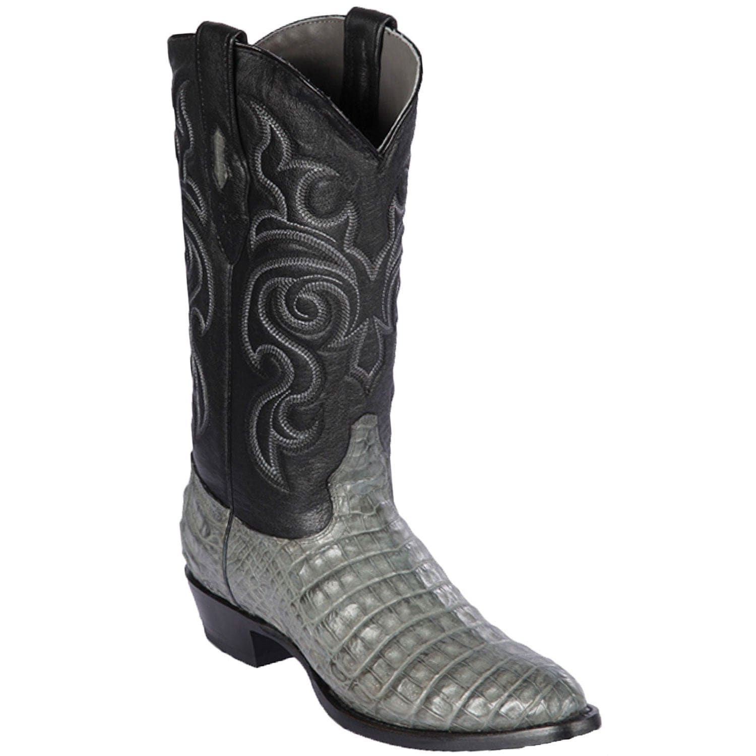 Men's Los Altos Caiman Belly Skin Round Toe Boots 6582 - 6