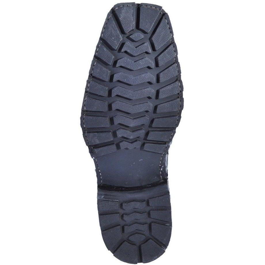 Men's Los Altos Caiman Tail Skin Biker Boots 55T01 - 6