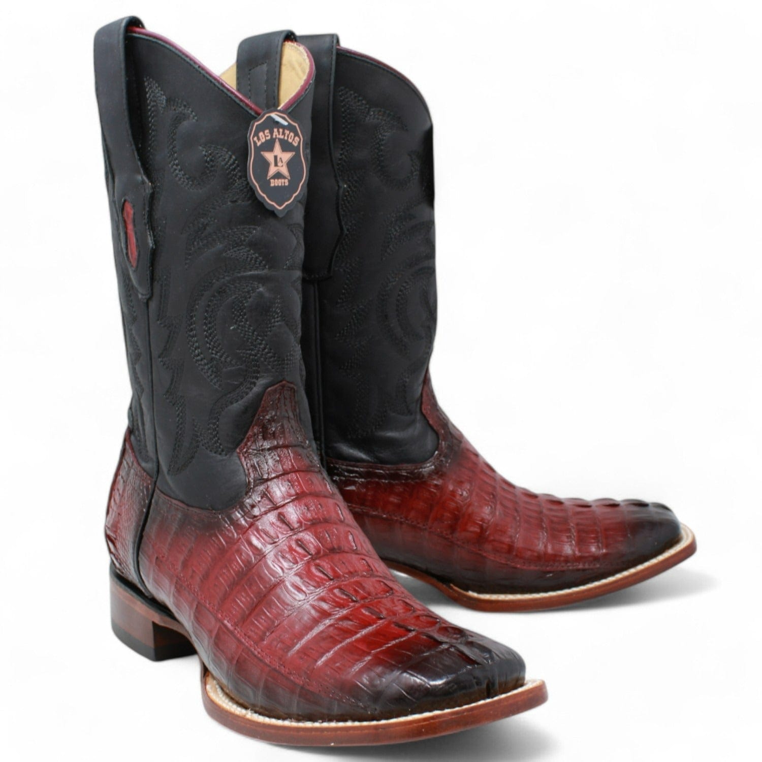 Men's Los Altos Caiman Tail Wide Square Toe Boot 8220143 - 6