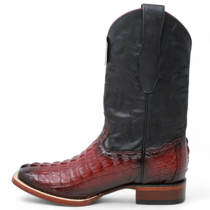 Men's Los Altos Caiman Tail Wide Square Toe Boot 8220143