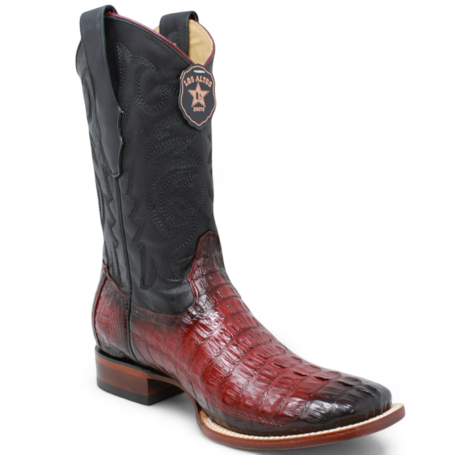 Men's Los Altos Caiman Tail Wide Square Toe Boot 8220143 - 6