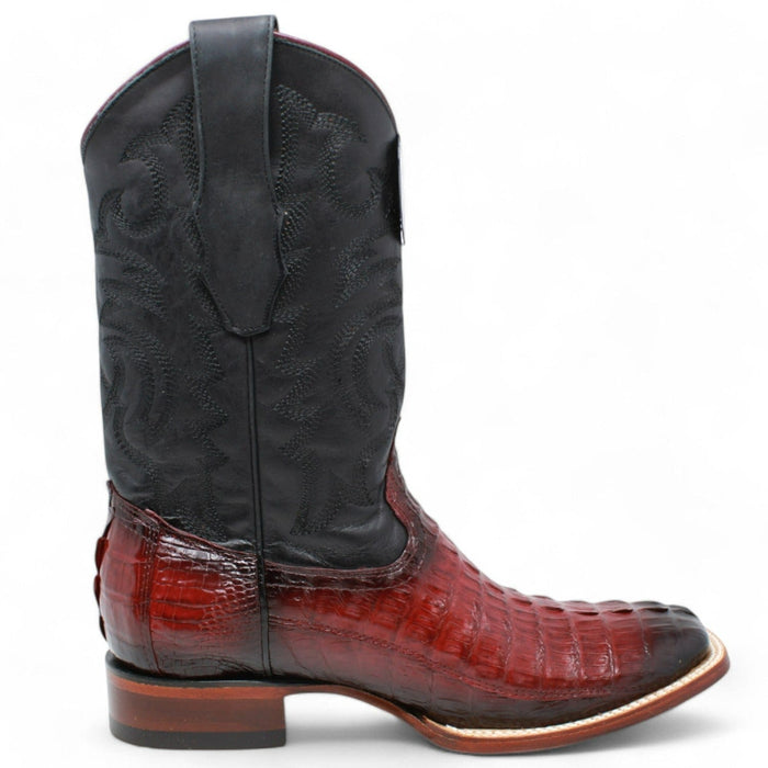 Men's Los Altos Caiman Tail Wide Square Toe Boot 8220143