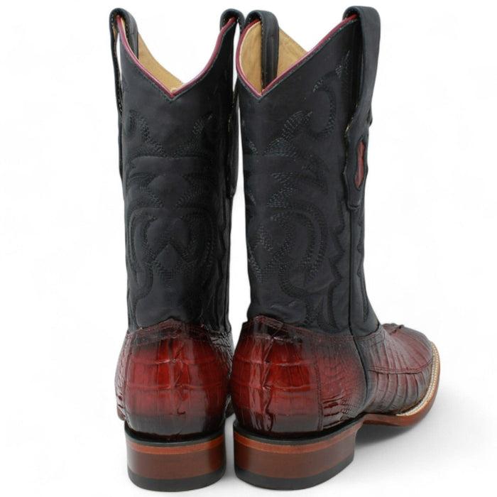 Men's Los Altos Caiman Tail Wide Square Toe Boot 8220143