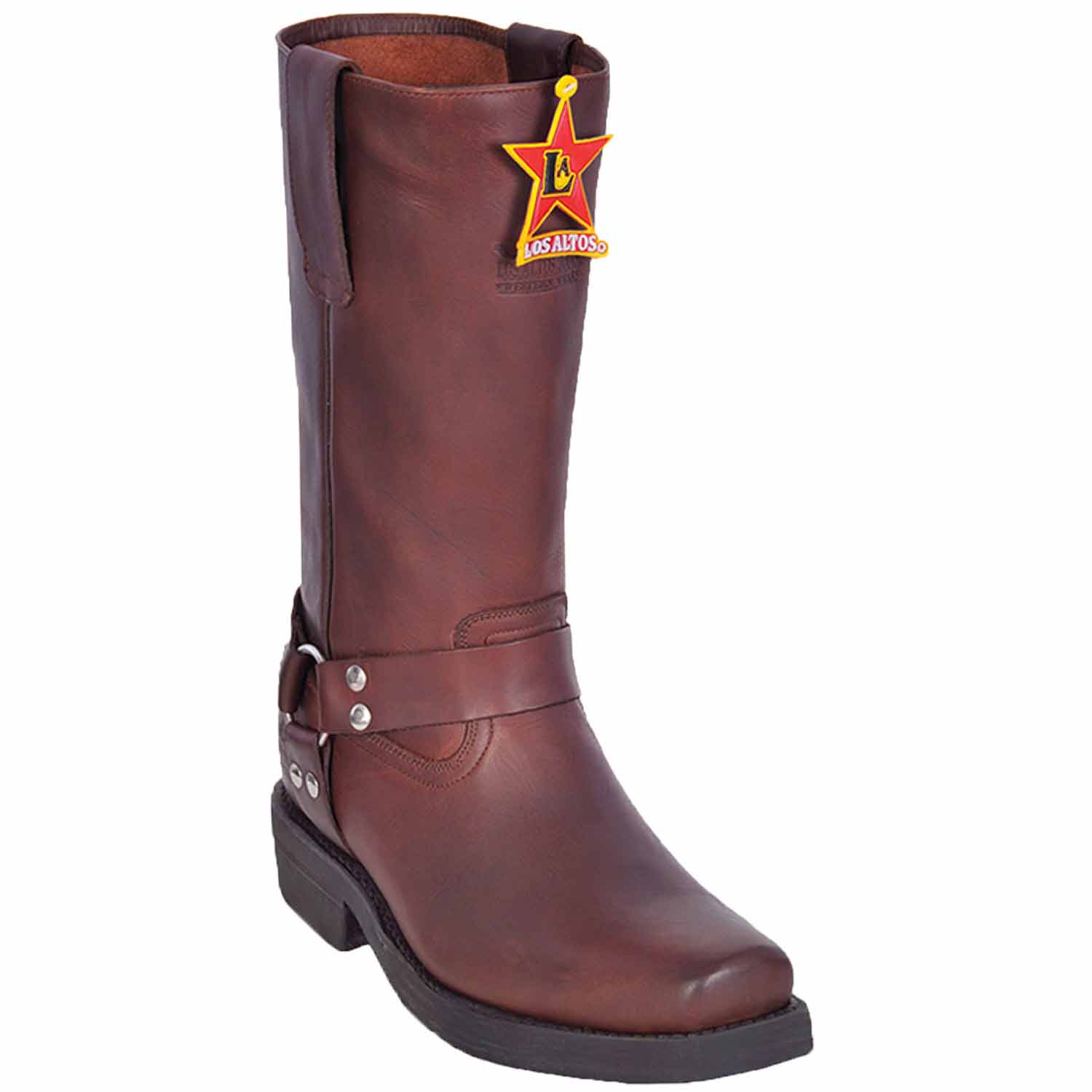 Men's Los Altos Genuine Leather Biker Boots 55P54 - 6