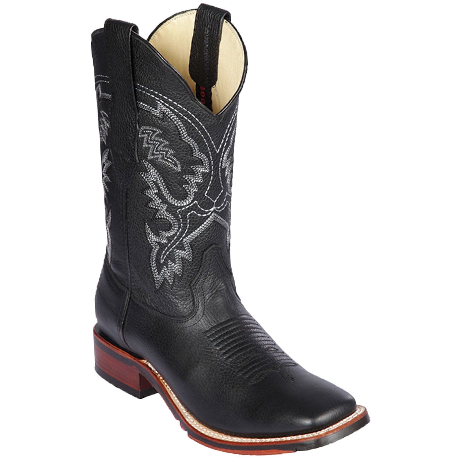 Men's Los Altos Genuine Leather Wide Square Toe Boot 8262705 - 6
