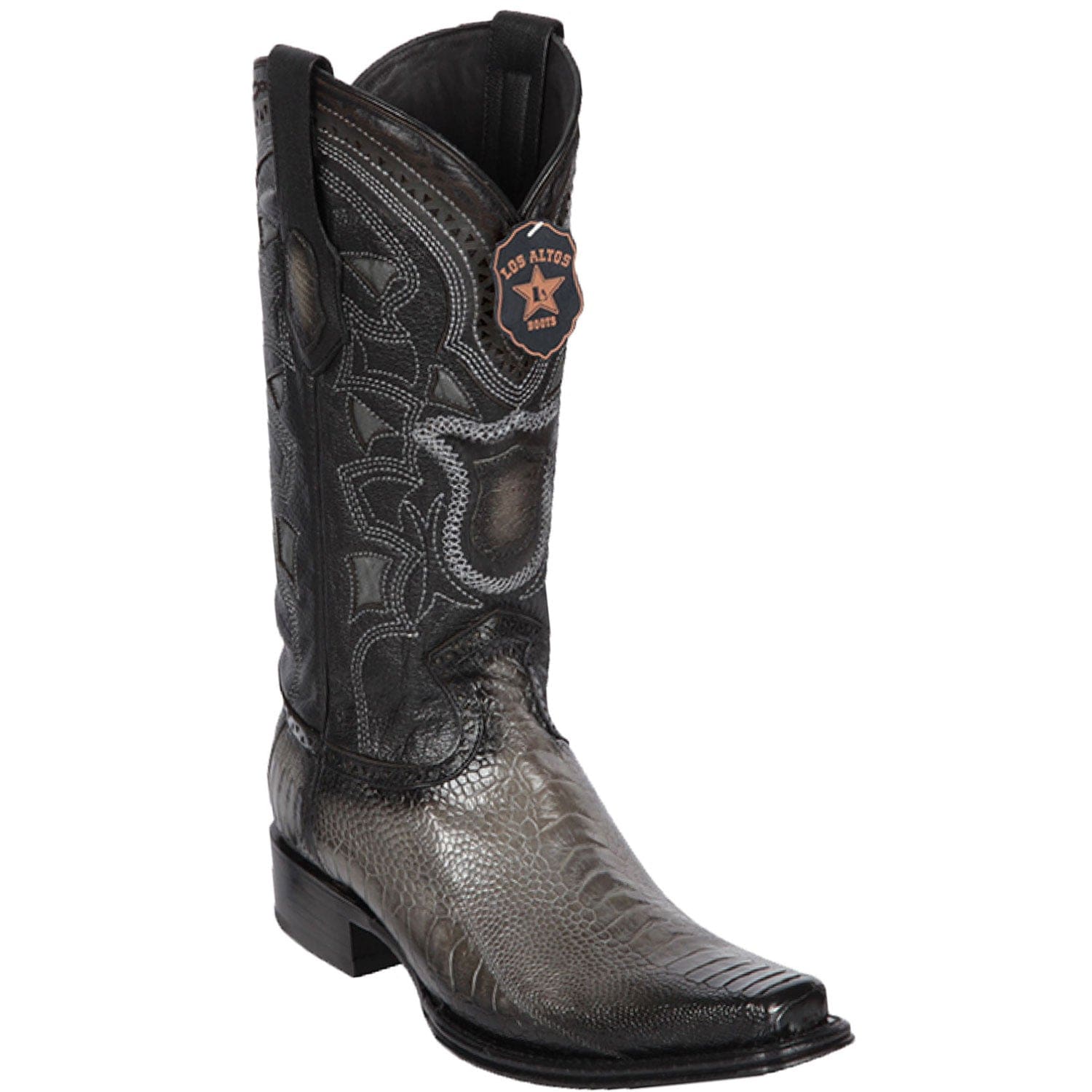 Men's Los Altos Original Ostrich Leg European Square Toe Boots 7605 - 6