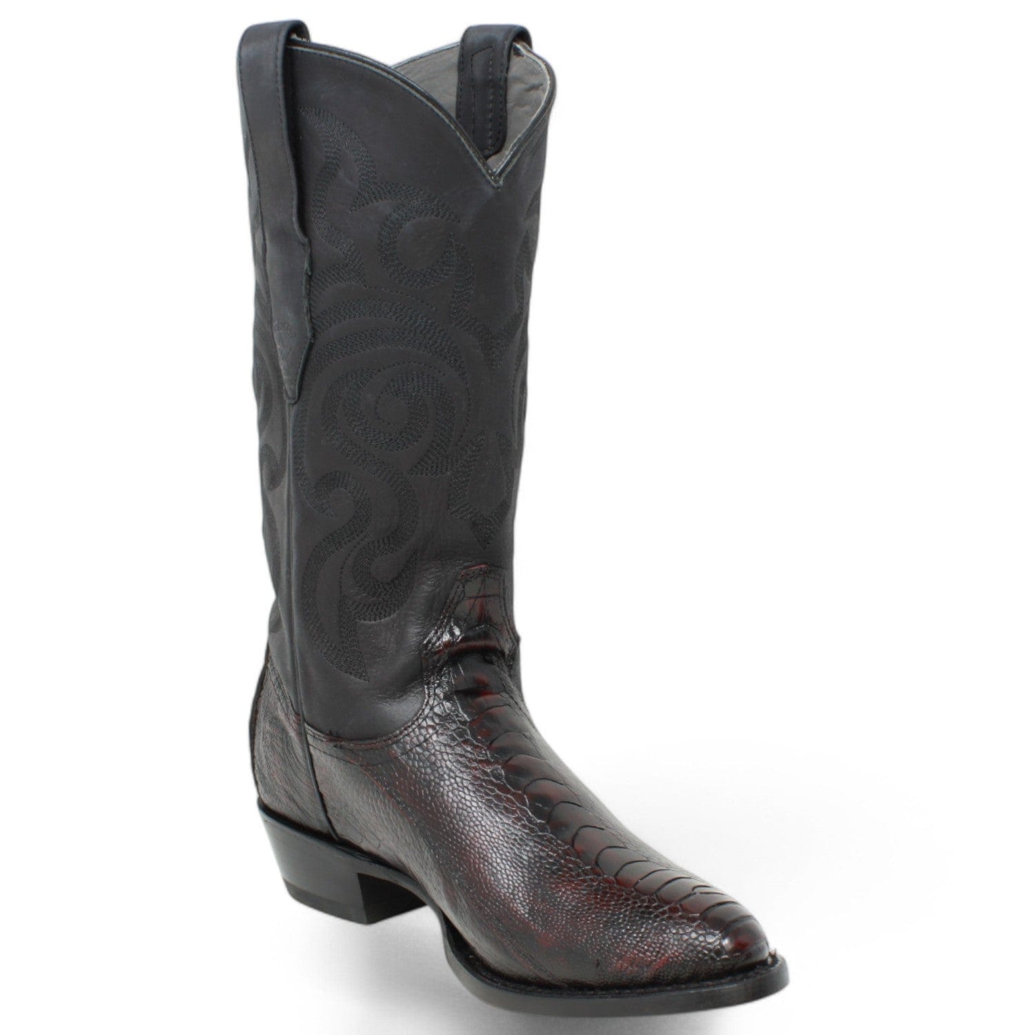 Men's Los Altos Original Ostrich Leg Round Toe Boots - 6