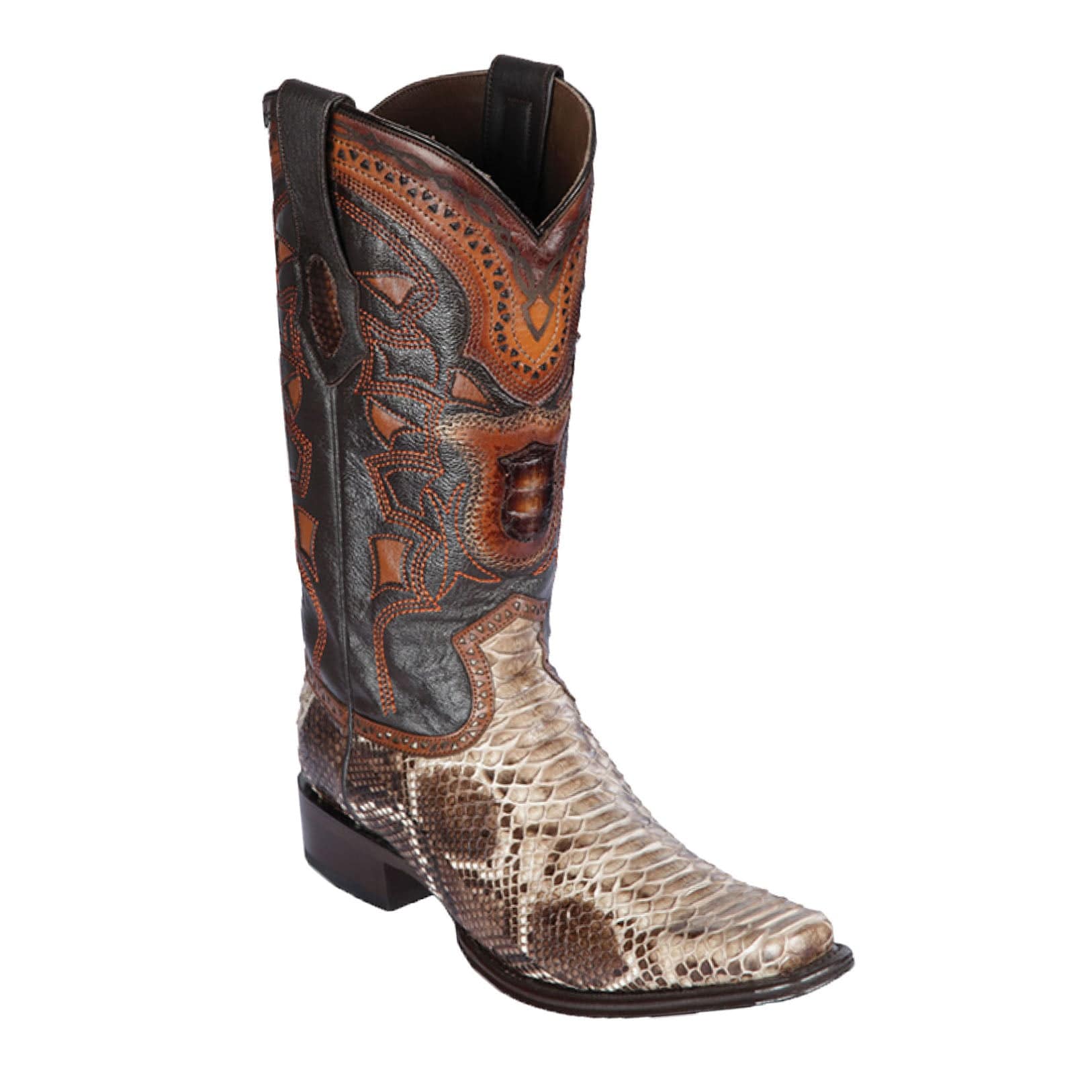 Men's Los Altos Original Python European Square Toe Boots 7657 - 6