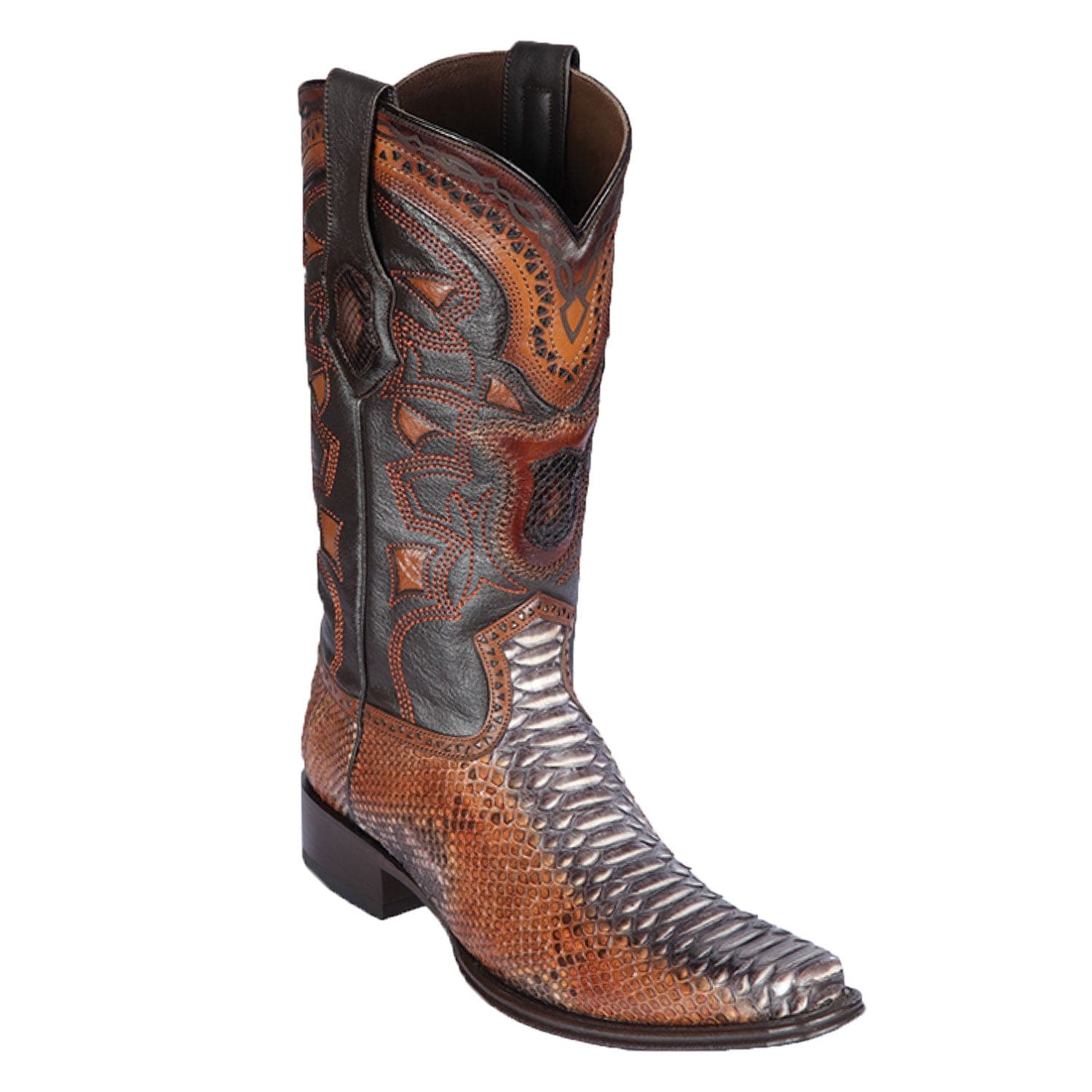 Men's Los Altos Original Python European Square Toe Boots 7657 - 6