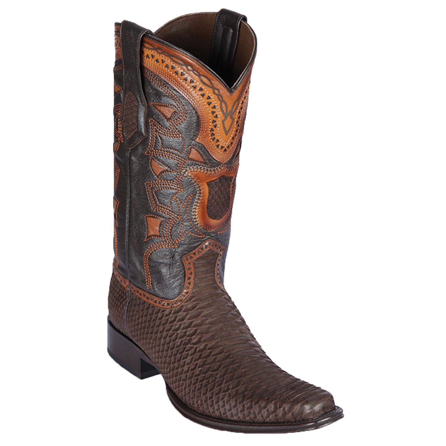 Men's Los Altos Original Python European Square Toe Boots 76N57 - 6