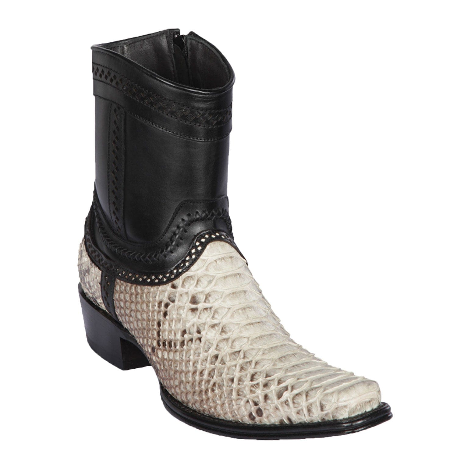 Men's Los Altos Original Python Skin European Toe Short Boots 76B57 - 6