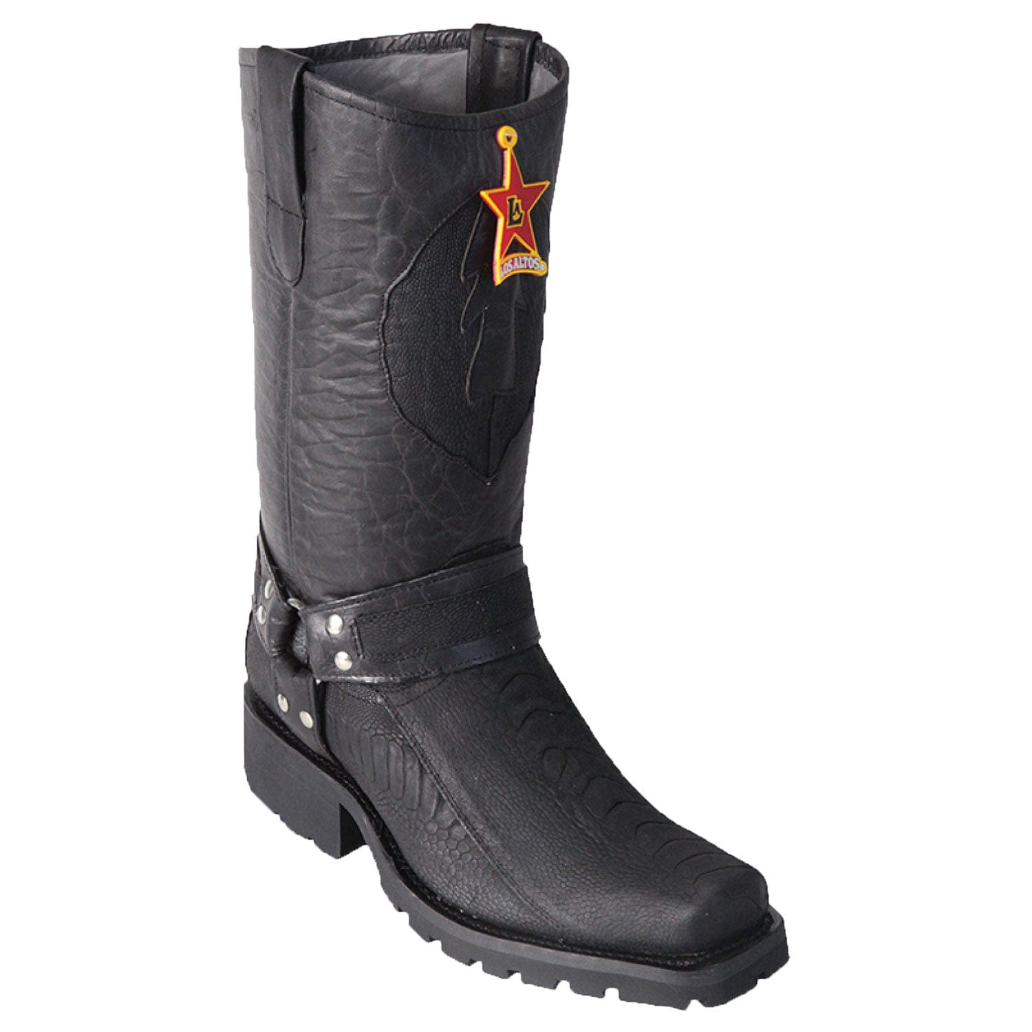 Men's Los Altos Ostrich Leg Biker Style Boot 55TG05 - 6