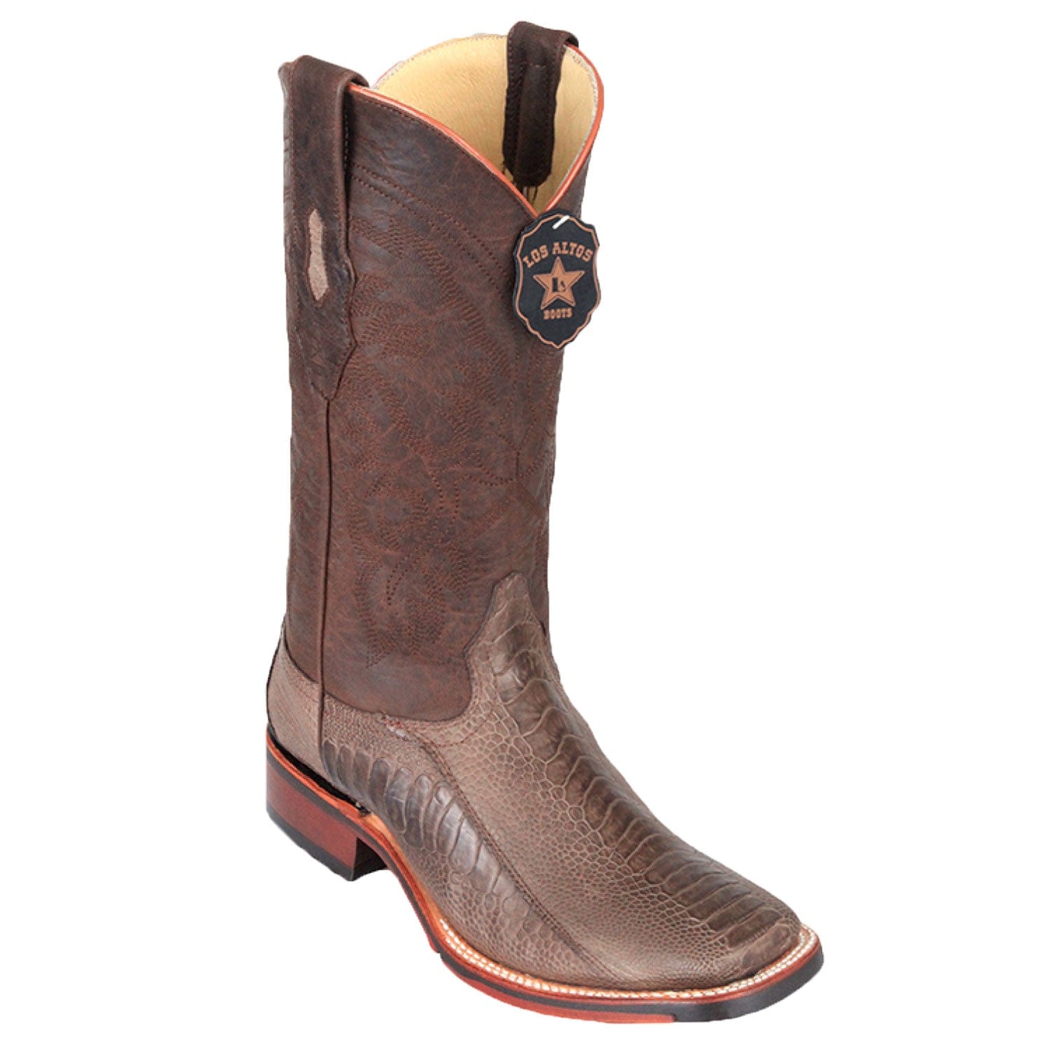 Men's Los Altos Ostrich Leg Wide Square Toe Boot 826G0507 - 6