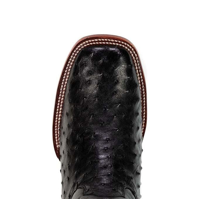 Men's Los Altos Ostrich Skin Wide Square Toe Boots 82203-A - 6