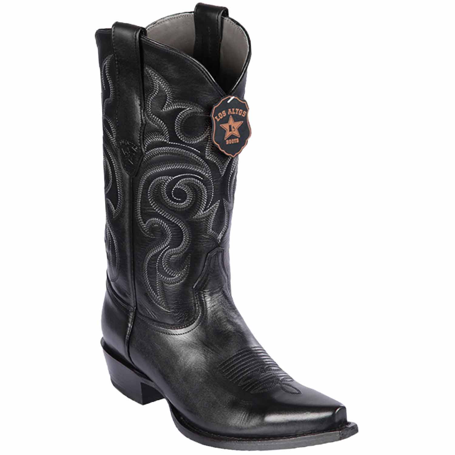 Men's Los Altos Pull Up Leather Snip Toe Boots 9438 - 6