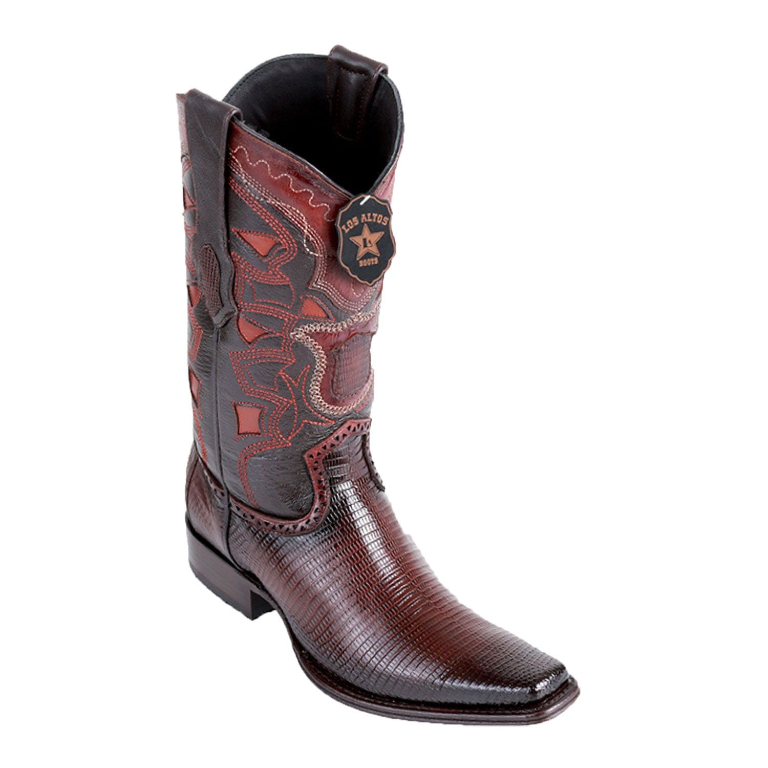 Men's Los Altos Ring Lizard European Square Toe Boots 7606 - 6