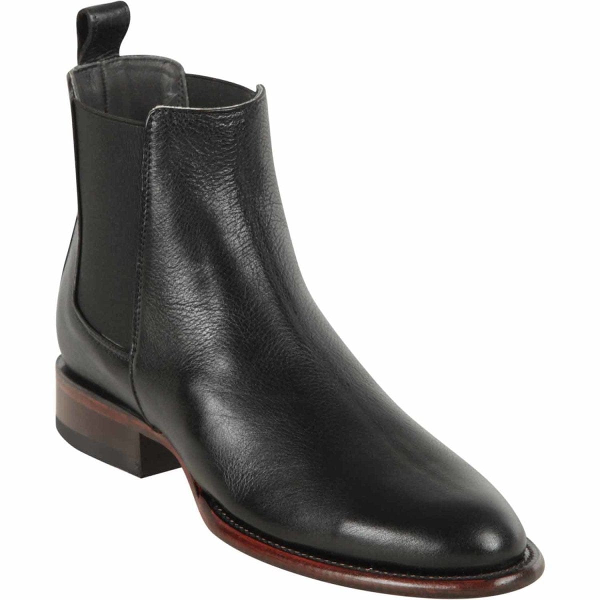 Los Altos Men's Round Toe Leather Short Boots Belmont LAB-69B21 - 6