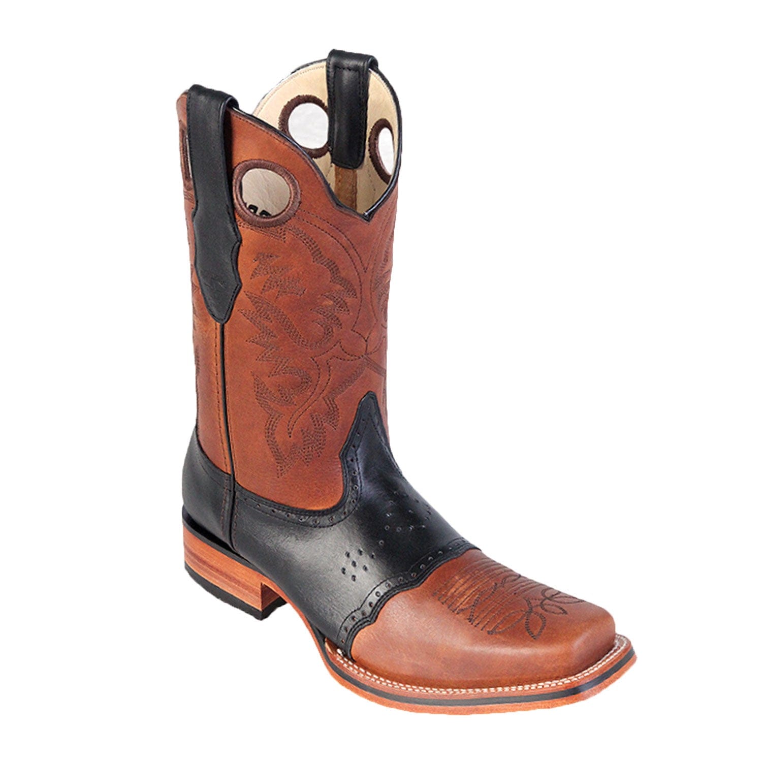 Original Cowhide Leather Skin Rodeo Toe Boots LAB-81427 - 6