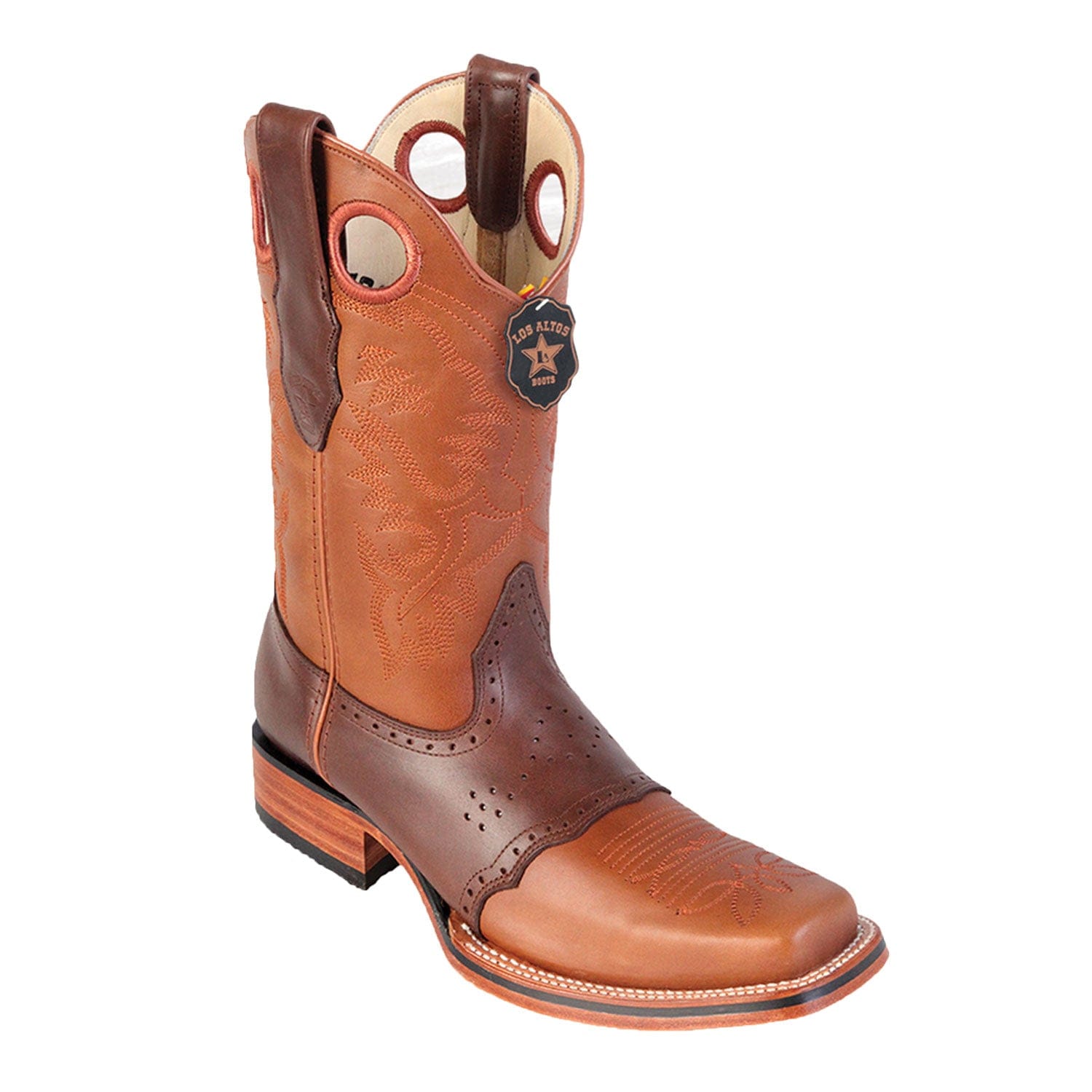 Original Cowhide Leather Skin Rodeo Toe Boots LAB-81438 - 6