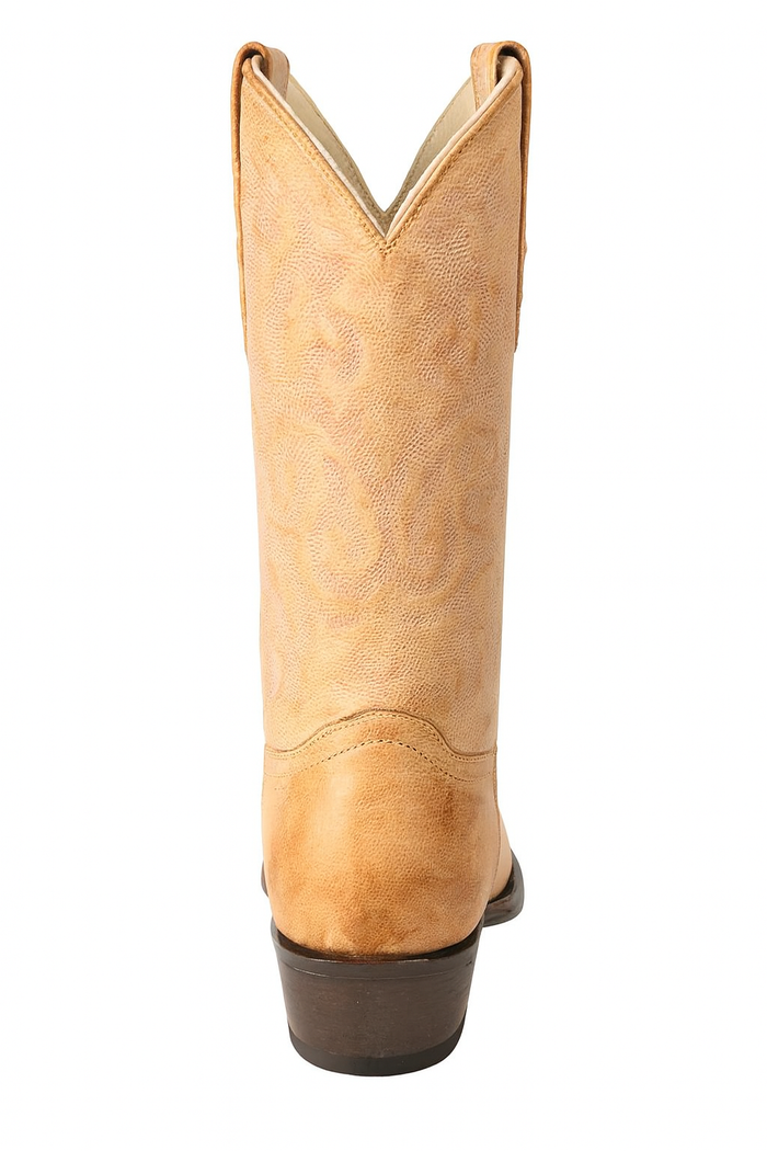 Los Altos Boots - Mens Dress Cowboy Boot - Low Priced Vintage Snip Toe Western Boots - in Honey-New Designer Collection
