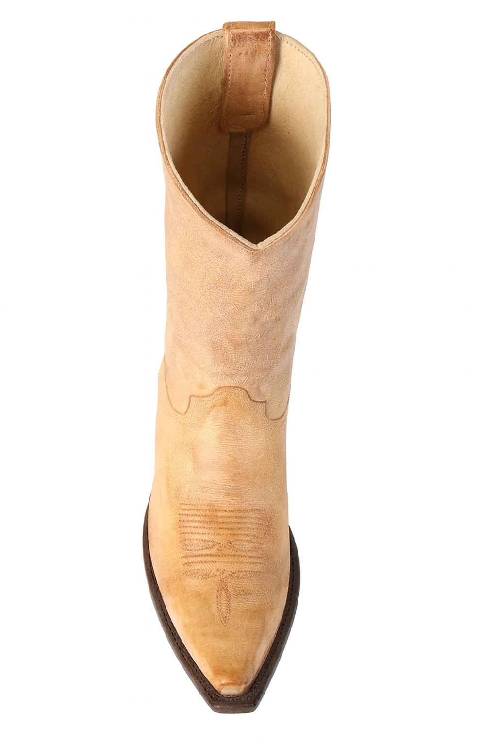 Los Altos Boots - Mens Dress Cowboy Boot - Low Priced Vintage Snip Toe Western Boots - in Honey-New Designer Collection - 6
