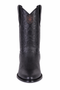 Los Altos Boots Shark R-Toe Black Cowboy Boots-New Designer Collection