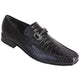 Los Altos Boots Shoes Black / 6 Men's Original Caiman Belly and Lizard Skin Shoes LAB-ZV1037