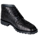 Los Altos Boots Shoes Black / 6 Men's Original Exotic Caiman Hornback Skin Shoes LAB-ZA20602