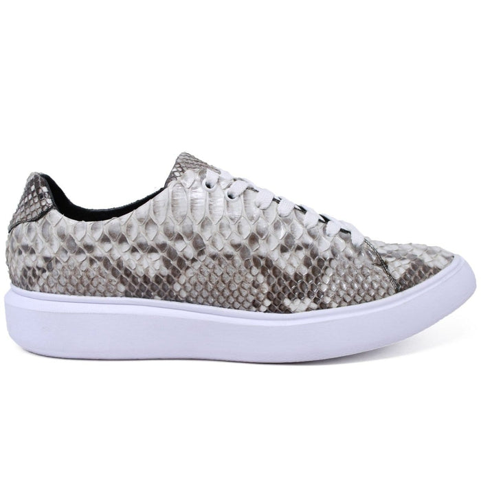 Men's Genuine Full Python Skin Sneakers - Natural LAB-ZSM025749