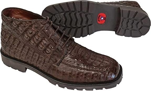 Men's Original Exotic Caiman Hornback Skin Shoes LAB-ZA20602 - 6