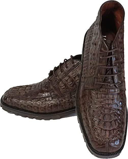 Men's Original Exotic Caiman Hornback Skin Shoes LAB-ZA20602 - 6