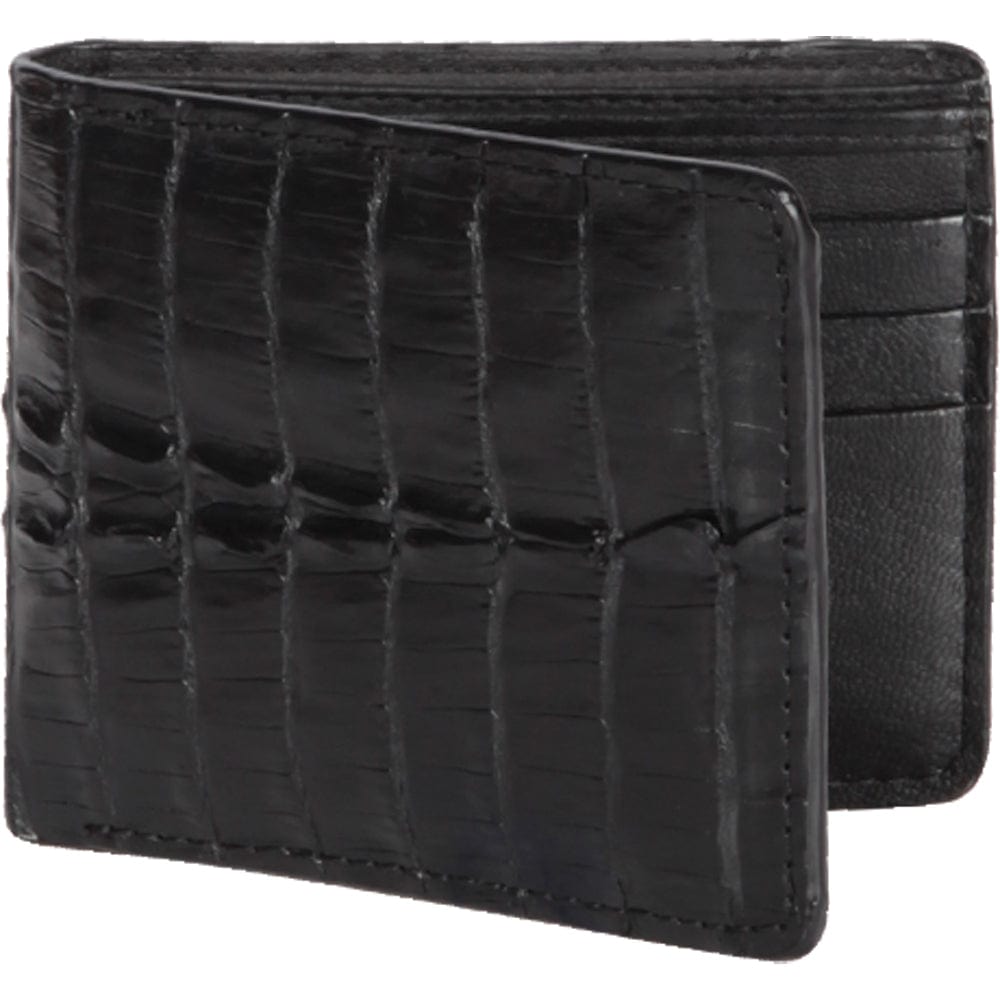 Los Altos Caiman Tail Skin Wallet CA10105 - Black