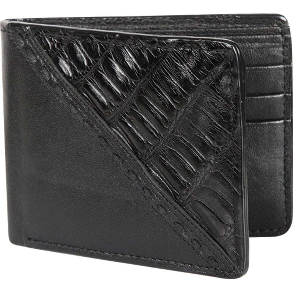 Los Altos Caiman Skin Wallet CA58205 - Black