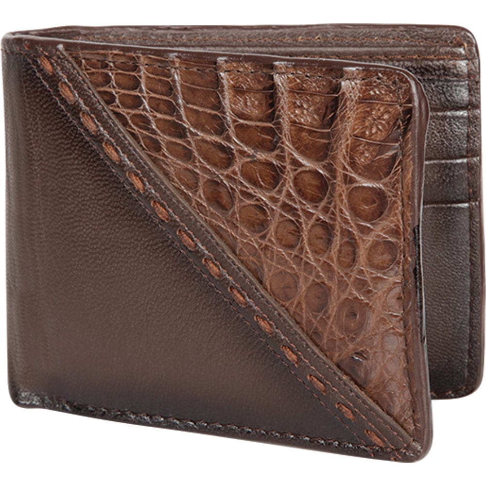 Los Altos Caiman Skin Wallet CA58207 - Brown