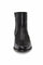 Los Altos Men's Original Python Skin European Toe Short Boots - Black 76BFN5705-New Designer Collection