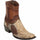 Los Altos Men's Original Python Skin European Toe Short Boots - Oryx